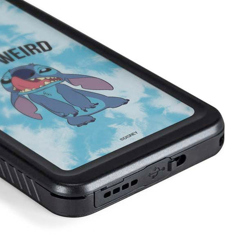 Disney Lilo and Stitch Stay Weird Galaxy S24 Waterproof Case